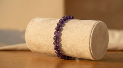 Bracelet pierre Amethyste qualité A